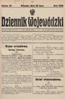 Dziennik Wojewódzki. 1928, nr 30