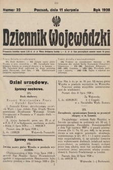 Dziennik Wojewódzki. 1928, nr 32
