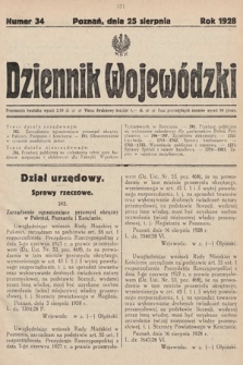 Dziennik Wojewódzki. 1928, nr 34