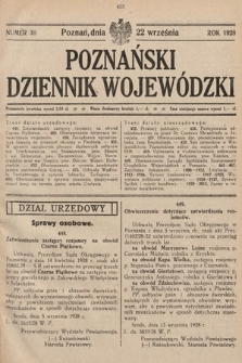 Poznański Dziennik Wojewódzki. 1928, nr 38
