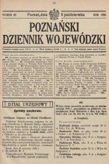 Poznański Dziennik Wojewódzki. 1928, nr 40