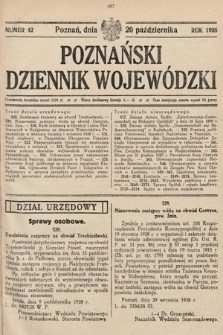 Poznański Dziennik Wojewódzki. 1928, nr 42