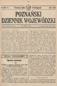 Poznański Dziennik Wojewódzki. 1928, nr 44