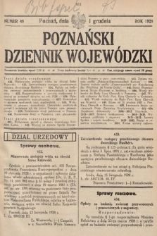 Poznański Dziennik Wojewódzki. 1928, nr 48