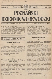 Poznański Dziennik Wojewódzki. 1928, nr 52