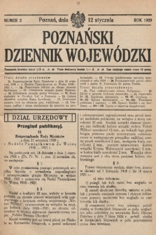 Poznański Dziennik Wojewódzki. 1929, nr 2