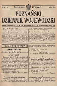 Poznański Dziennik Wojewódzki. 1929, nr 3