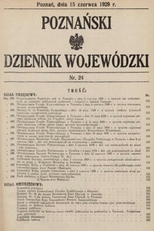 Poznański Dziennik Wojewódzki. 1929, nr 24