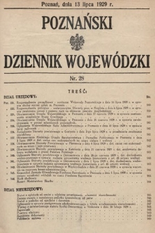 Poznański Dziennik Wojewódzki. 1929, nr 28