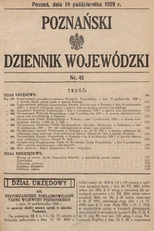 Poznański Dziennik Wojewódzki. 1929, nr 42