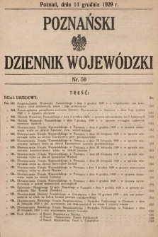 Poznański Dziennik Wojewódzki. 1929, nr 50