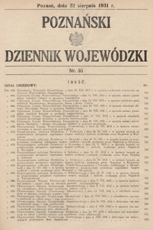 Poznański Dziennik Wojewódzki. 1931, nr 35