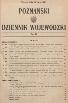 Poznański Dziennik Wojewódzki. 1934, nr 30