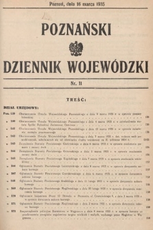 Poznański Dziennik Wojewódzki. 1935, nr 11