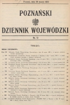 Poznański Dziennik Wojewódzki. 1935, nr 13