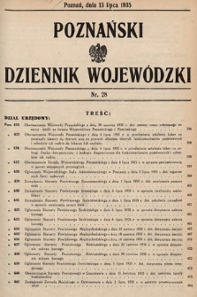 Poznański Dziennik Wojewódzki. 1935, nr 28