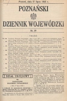 Poznański Dziennik Wojewódzki. 1935, nr 29