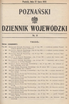 Poznański Dziennik Wojewódzki. 1935, nr 31