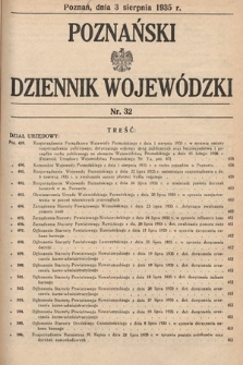 Poznański Dziennik Wojewódzki. 1935, nr 32