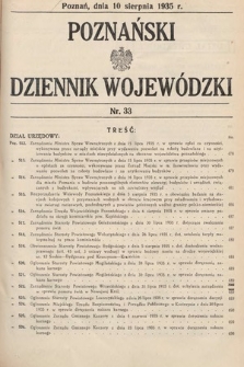 Poznański Dziennik Wojewódzki. 1935, nr 33