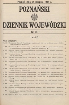 Poznański Dziennik Wojewódzki. 1935, nr 35