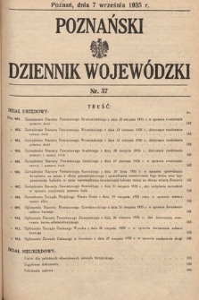 Poznański Dziennik Wojewódzki. 1935, nr 37