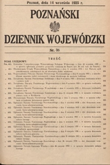Poznański Dziennik Wojewódzki. 1935, nr 38