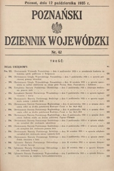 Poznański Dziennik Wojewódzki. 1935, nr 42