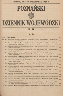 Poznański Dziennik Wojewódzki. 1935, nr 44