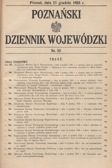 Poznański Dziennik Wojewódzki. 1935, nr 52