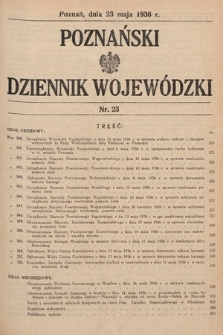 Poznański Dziennik Wojewódzki. 1936, nr 23