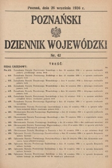 Poznański Dziennik Wojewódzki. 1936, nr 42