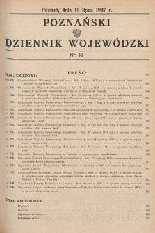 Poznański Dziennik Wojewódzki. 1937, nr 30