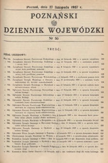 Poznański Dziennik Wojewódzki. 1937, nr 50