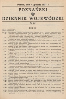 Poznański Dziennik Wojewódzki. 1937, nr 51