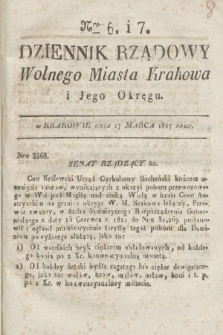 Dziennik Rządowy Wolnego Miasta Krakowa i Jego Okręgu. 1827, nr 6-7