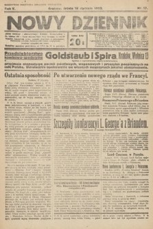 Nowy Dziennik. 1922, nr 17