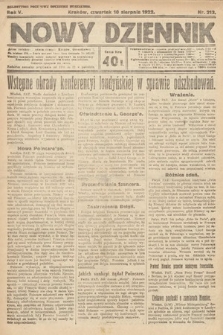 Nowy Dziennik. 1922, nr 213