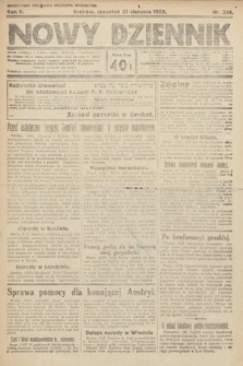 Nowy Dziennik. 1922, nr 234