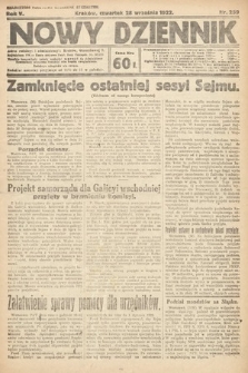 Nowy Dziennik. 1922, nr 259