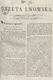 Gazeta Lwowska. 1812, nr 77
