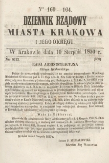 Dziennik Miasta Krakowa i Jego Okręgu. 1850, nr 160-164