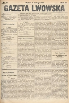 Gazeta Lwowska. 1892, nr 27