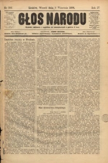 Głos Narodu. 1896, nr 206