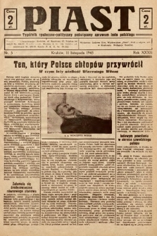 Piast : tygodnik społeczno-polityczny poświęcony sprawom ludu polskiego. 1945, nr 5