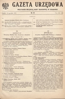 Gazeta Urzędowa Zarządu Miejskiego w Krakowie. 1950, nr 23