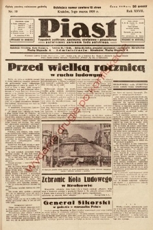 Piast : tygodnik polityczny, społeczny, oświatowy i gospodarczy poświęcony sprawom ludu polskiego. 1939, nr 10
