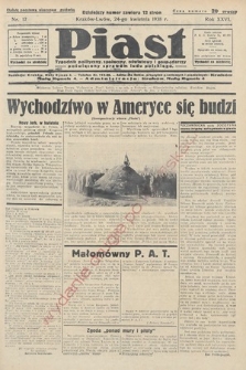 Piast : tygodnik polityczny, społeczny, oświatowy i gospodarczy, poświęcony sprawom ludu polskiego. 1938, nr 17