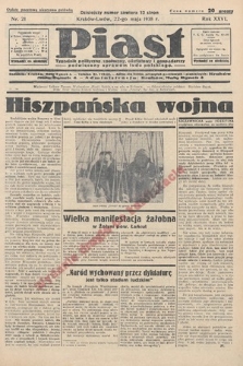 Piast : tygodnik polityczny, społeczny, oświatowy i gospodarczy, poświęcony sprawom ludu polskiego. 1938, nr 21