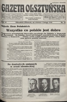 Gazeta Olsztyńska. 1938, nr 31